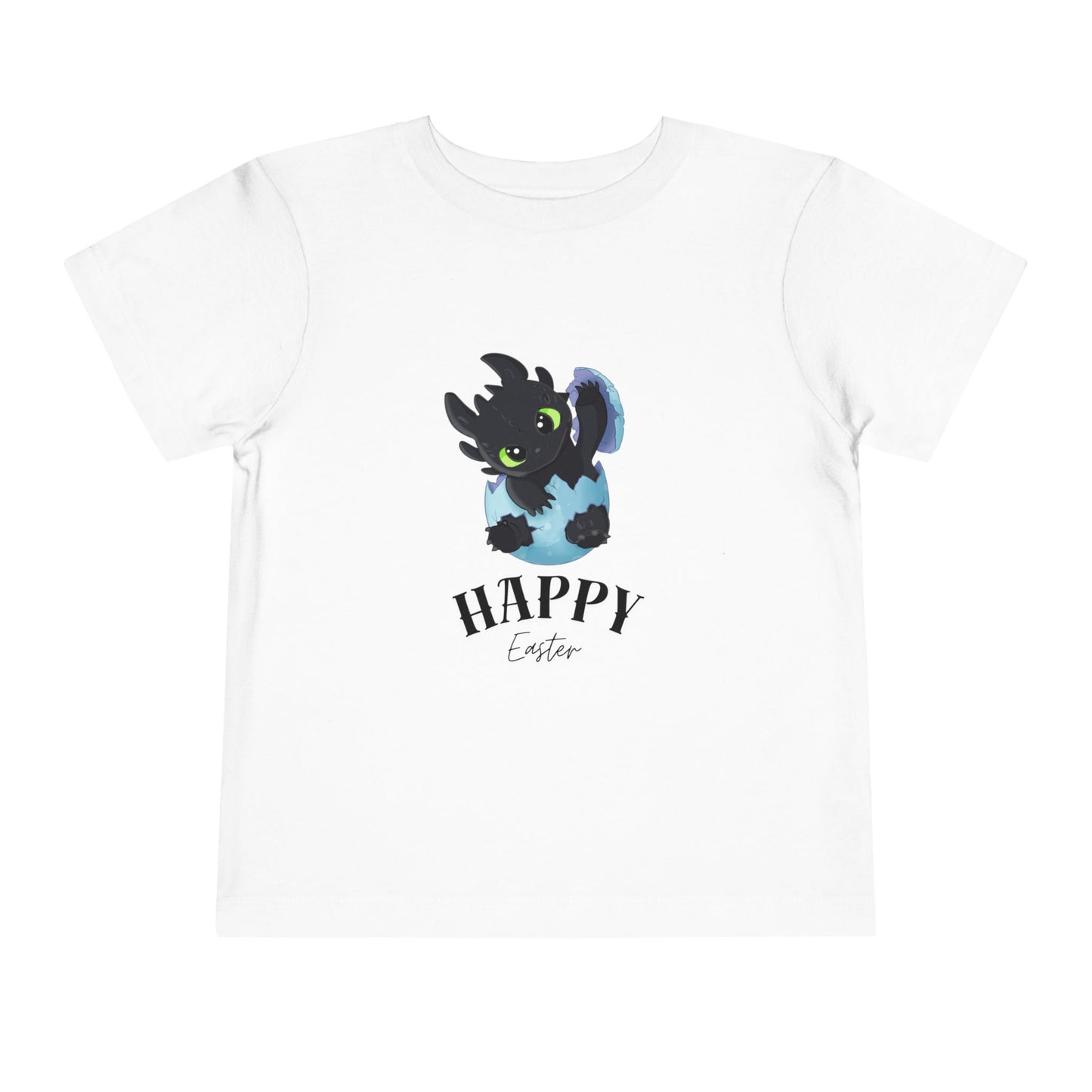 Toddler Tee — Cute Toothless 'Happy Easter' Kids Shirt