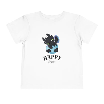 Toddler Tee — Cute Toothless 'Happy Easter' Kids Shirt