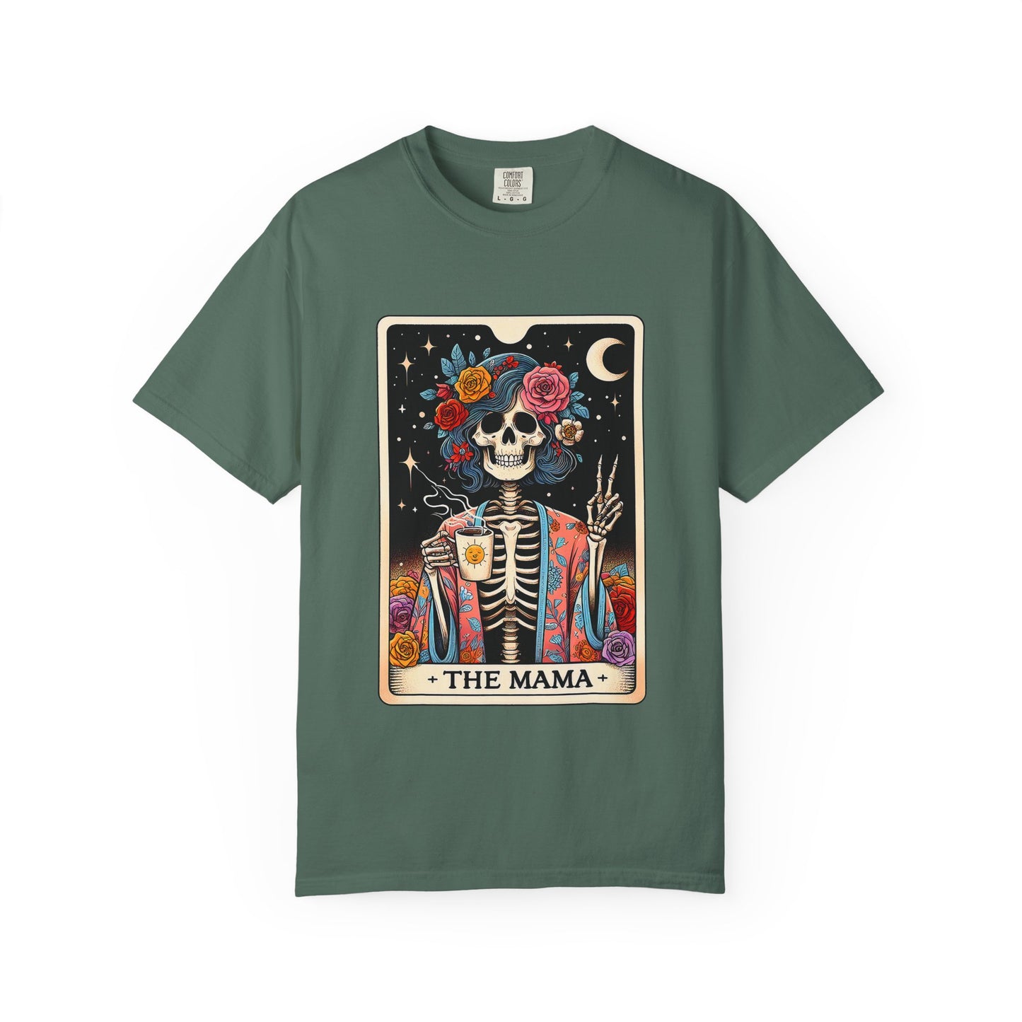 Skull Tarot 'The Mama' T-Shirt — Boho Gothic Mother's Day Tee