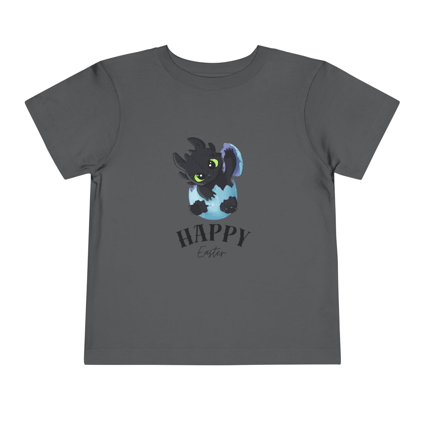Toddler Tee — Cute Toothless 'Happy Easter' Kids Shirt