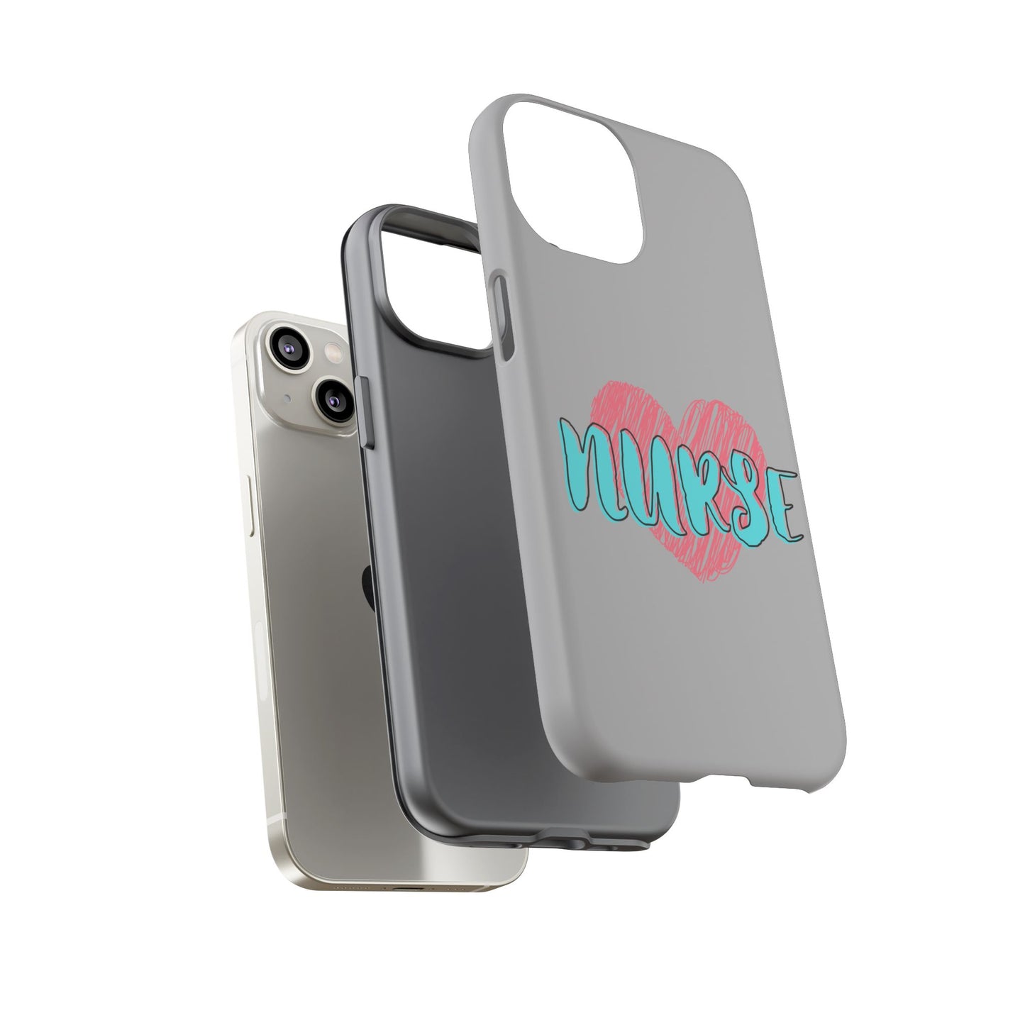 Nurse Heart Tough Phone Case — Cute Protective Phone Cover for Nurses