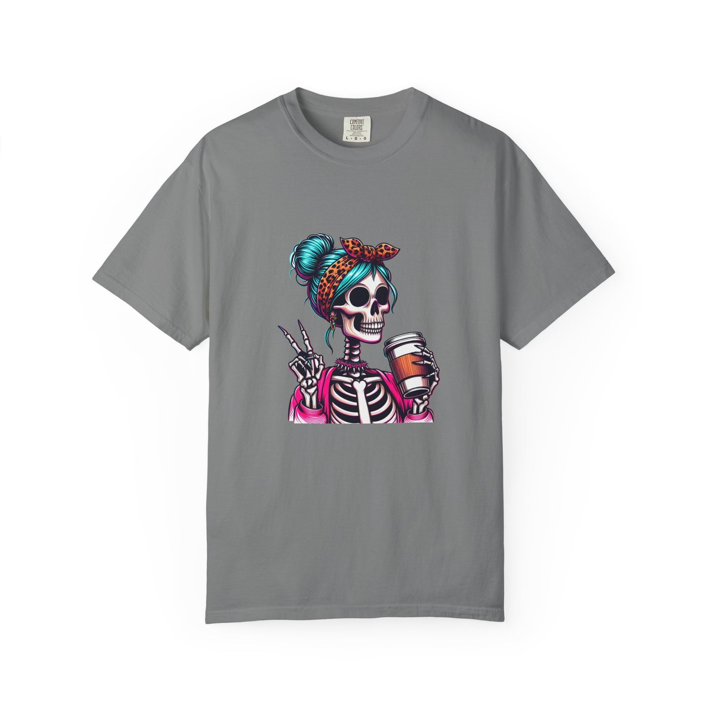 Skull Barista T-Shirt — Cute Skeleton Coffee Lover Tee