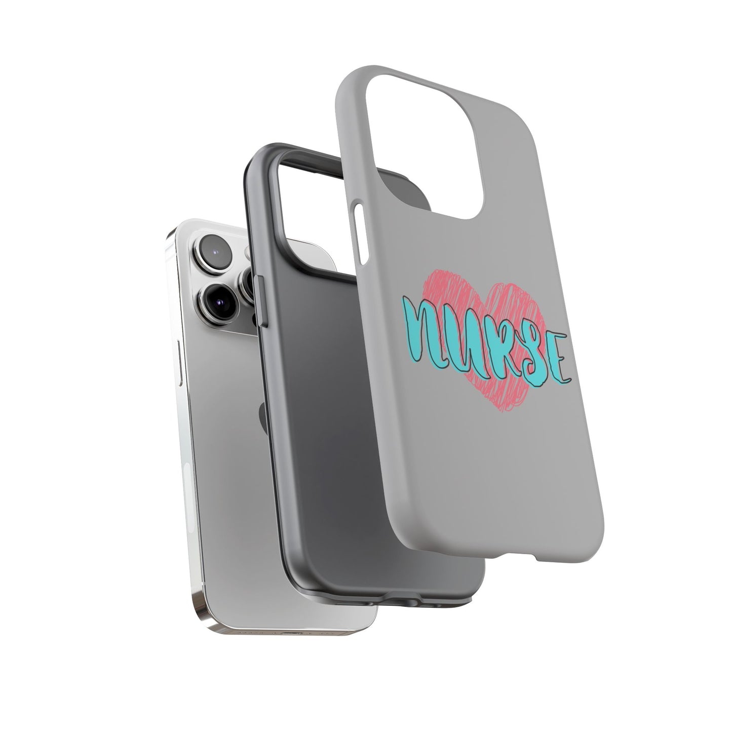 Nurse Heart Tough Phone Case — Cute Protective Phone Cover for Nurses