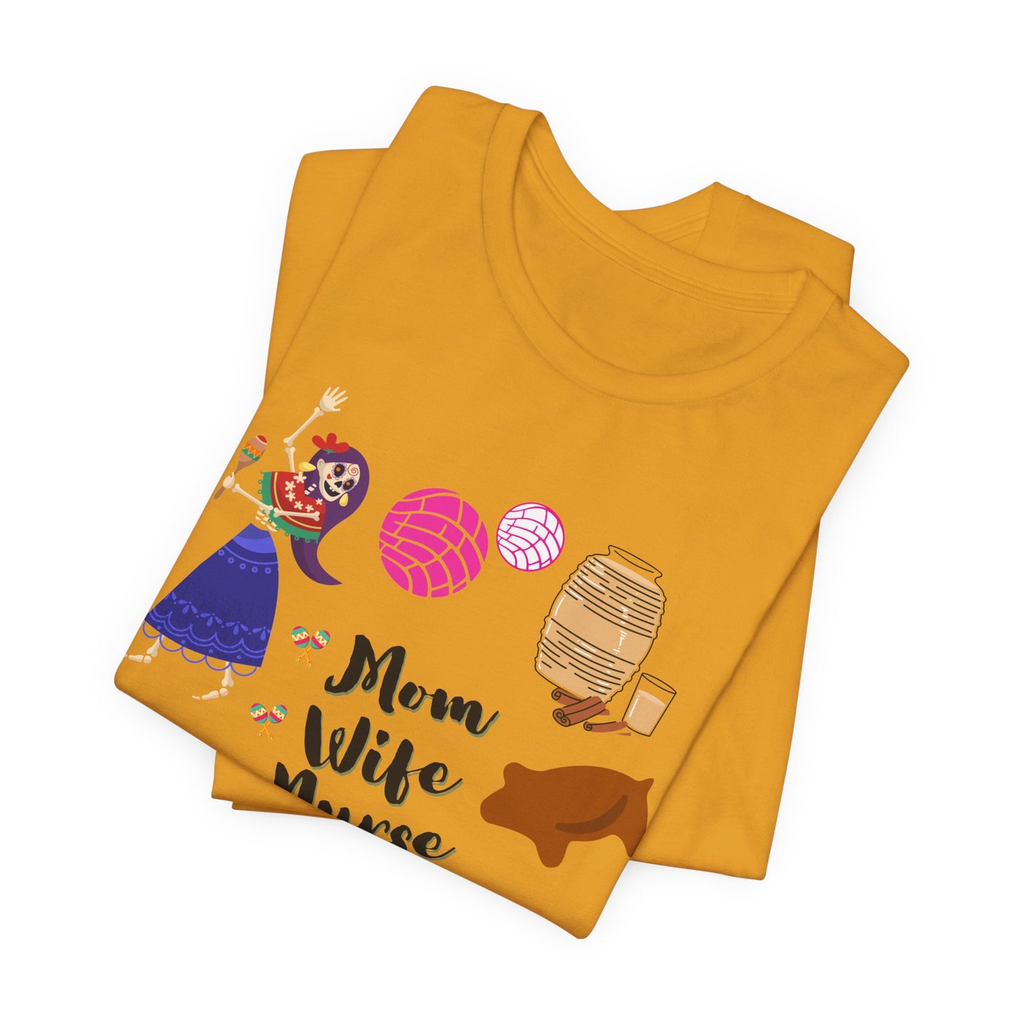 Mom Wife Nurse T‑Shirt — Cute Nurse Life Graphic Tee