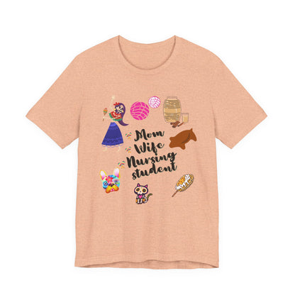 Mom Wife Nursing Student T‑Shirt — Nursing Student Gift Tee