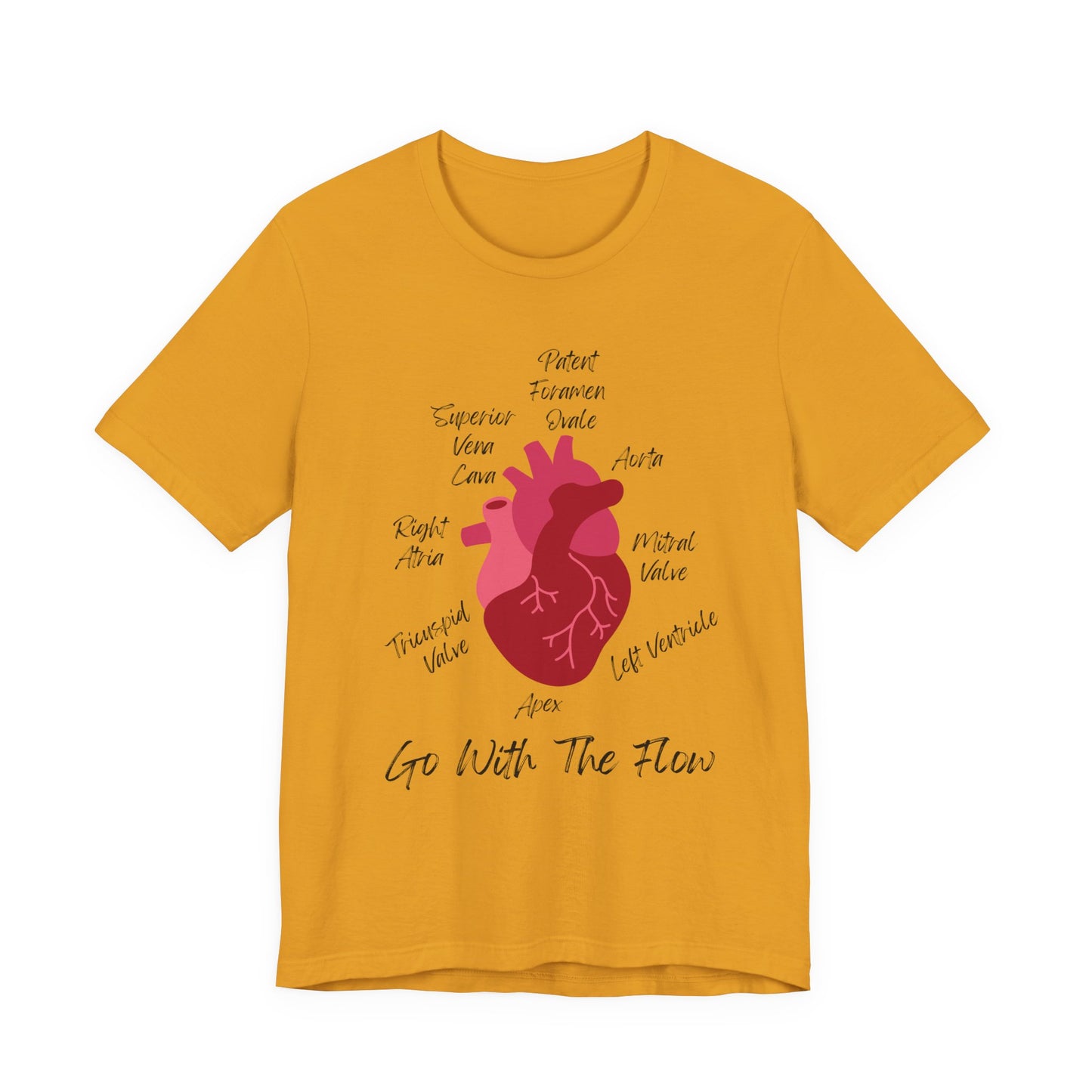 'Go With The Flow' Heart Anatomy Shirt