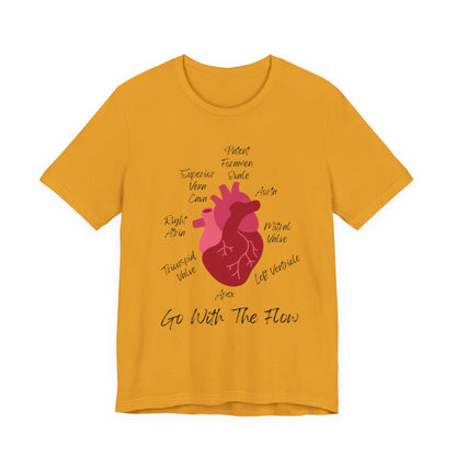 'Go With The Flow' Heart Anatomy Shirt