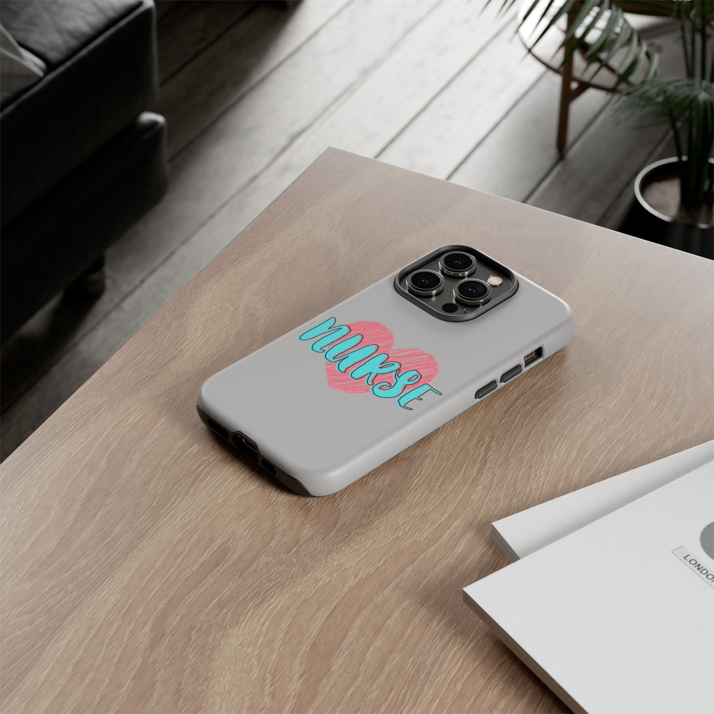 Nurse Heart Tough Phone Case — Cute Protective Phone Cover for Nurses