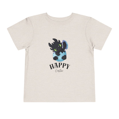 Toddler Tee — Cute Toothless 'Happy Easter' Kids Shirt
