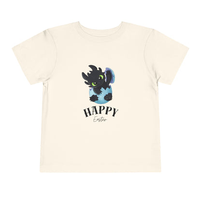 Toddler Tee — Cute Toothless 'Happy Easter' Kids Shirt