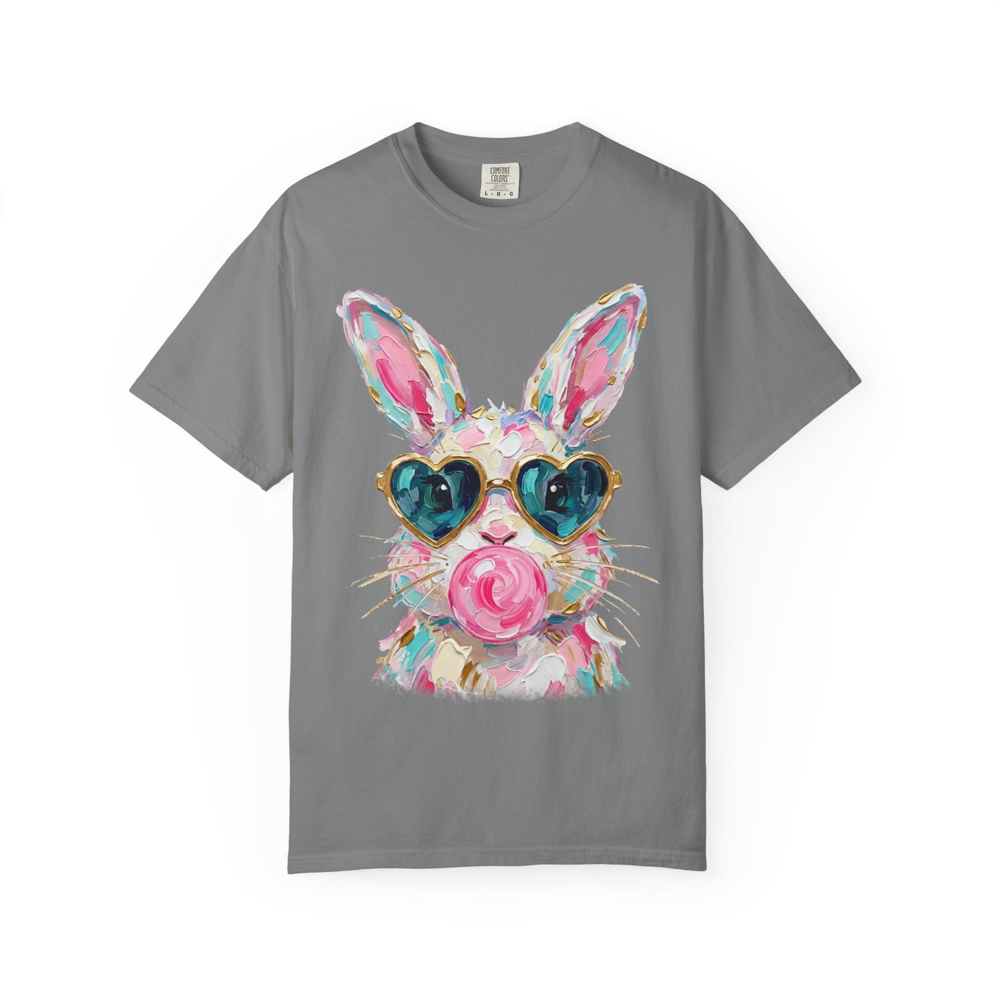 Bunny with Heart Sunglasses Graphic T-Shirt