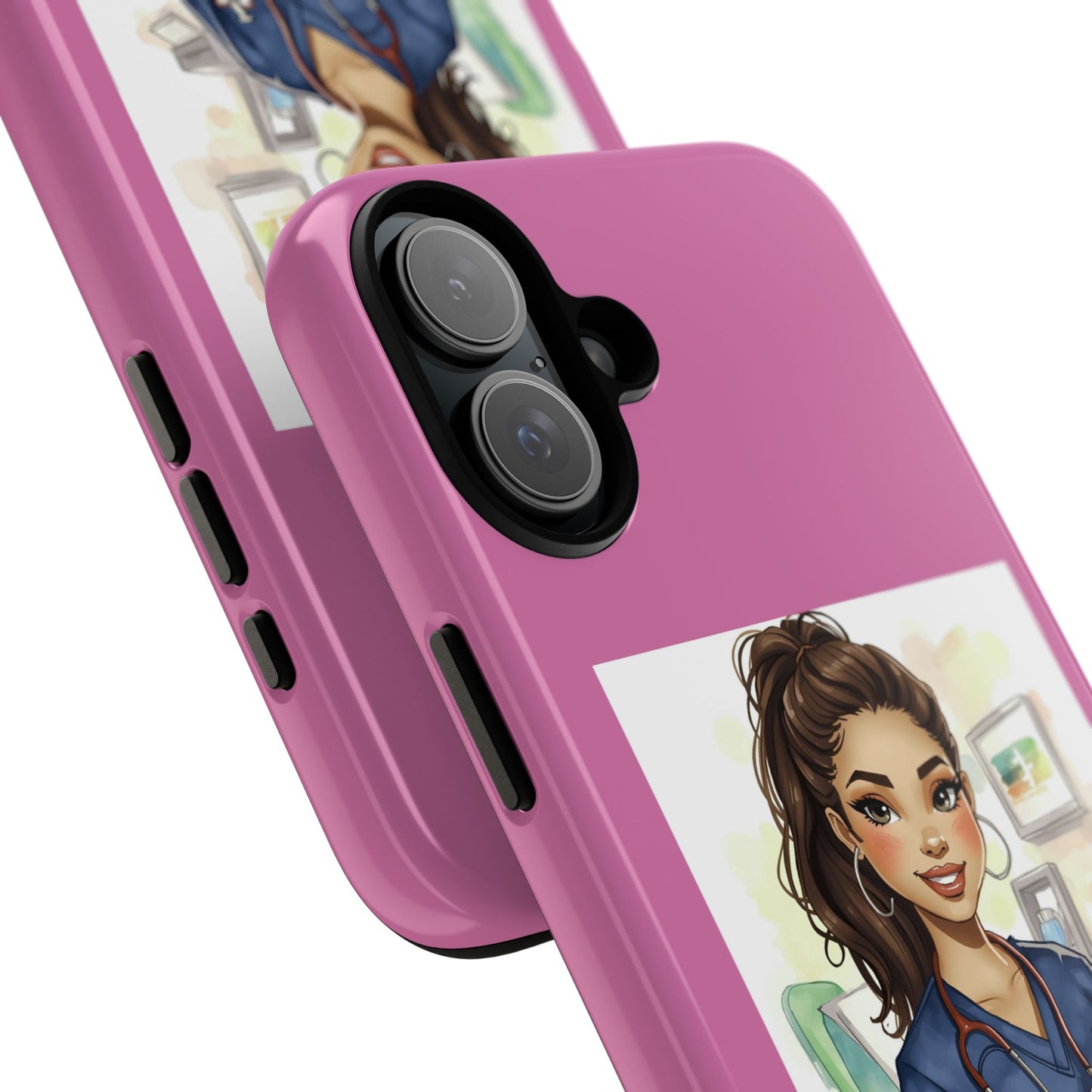 Nurse La Enfermera Tough Phone Case — Protective Pink Phone Cover
