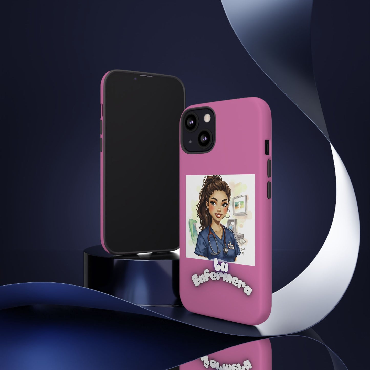 Nurse La Enfermera Tough Phone Case — Protective Pink Phone Cover