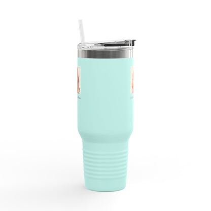 40oz Insulated Travel Mug – “Just Doing Mom Shit”
