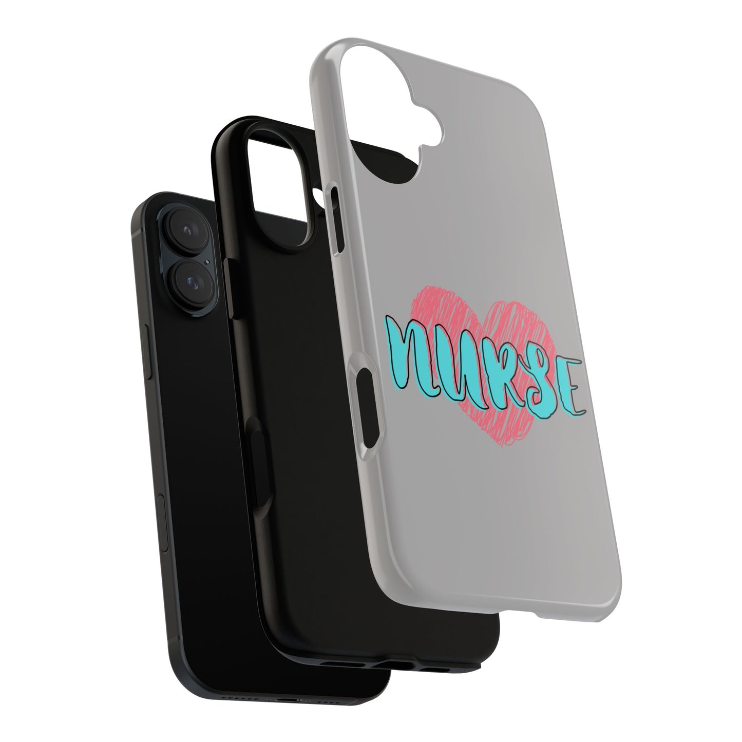 Nurse Heart Tough Phone Case — Cute Protective Phone Cover for Nurses