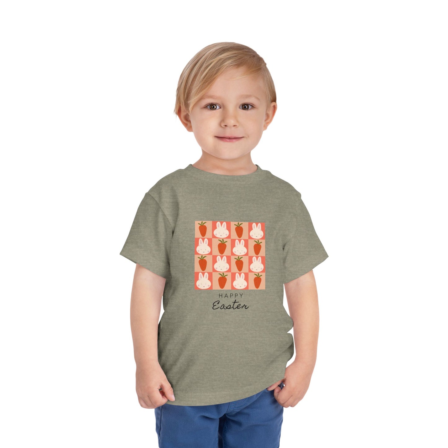 Toddler Tee — Happy Easter Bunny & Carrot Patch Kids Shirt