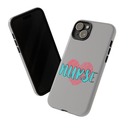 Nurse Heart Tough Phone Case — Cute Protective Phone Cover for Nurses