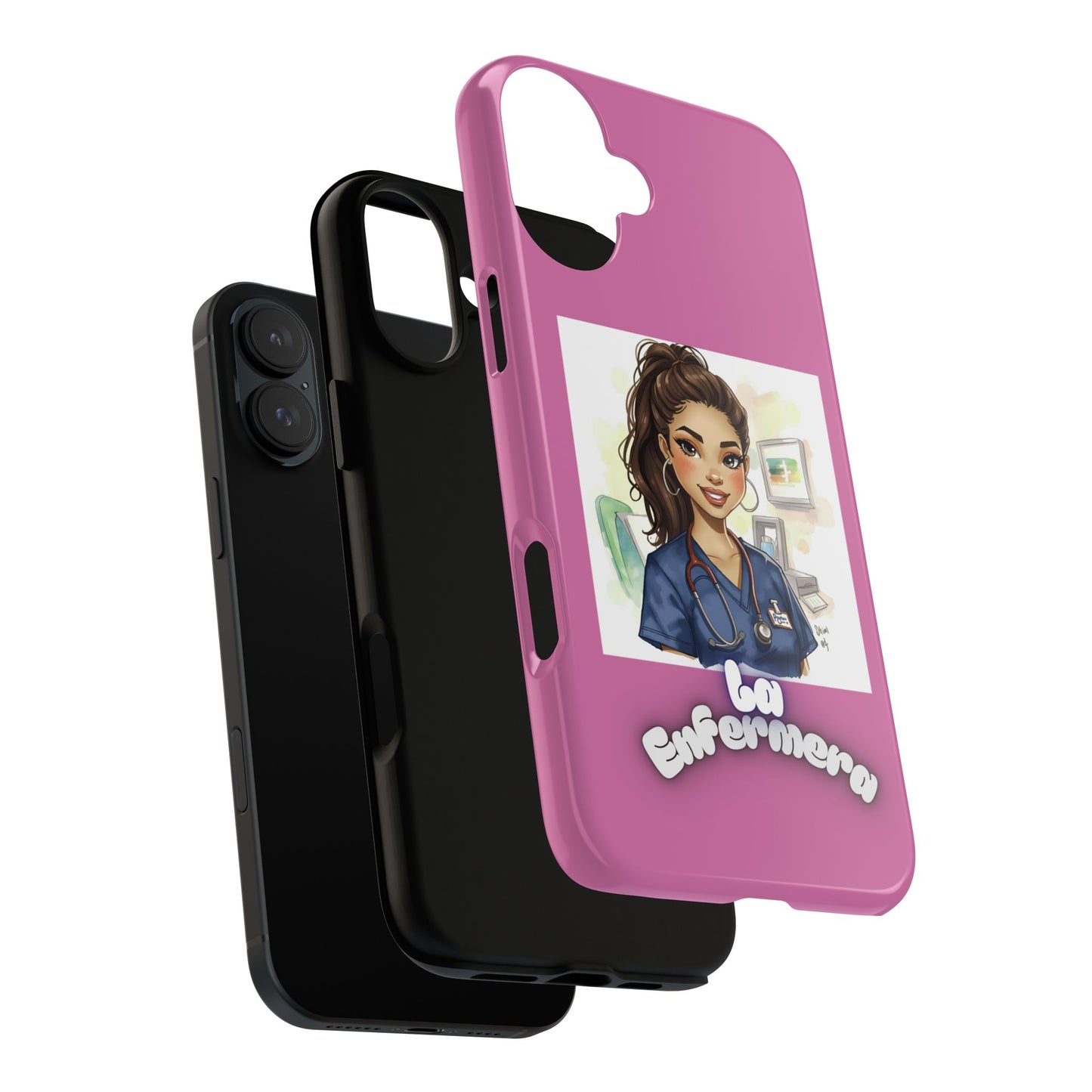 Nurse La Enfermera Tough Phone Case — Protective Pink Phone Cover