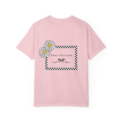 Daisy Checkerboard T-Shirt – "Cool Tia's Club" Graphic Tee