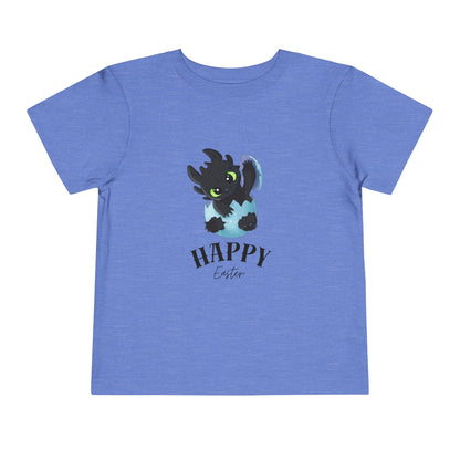Toddler Tee — Cute Toothless 'Happy Easter' Kids Shirt