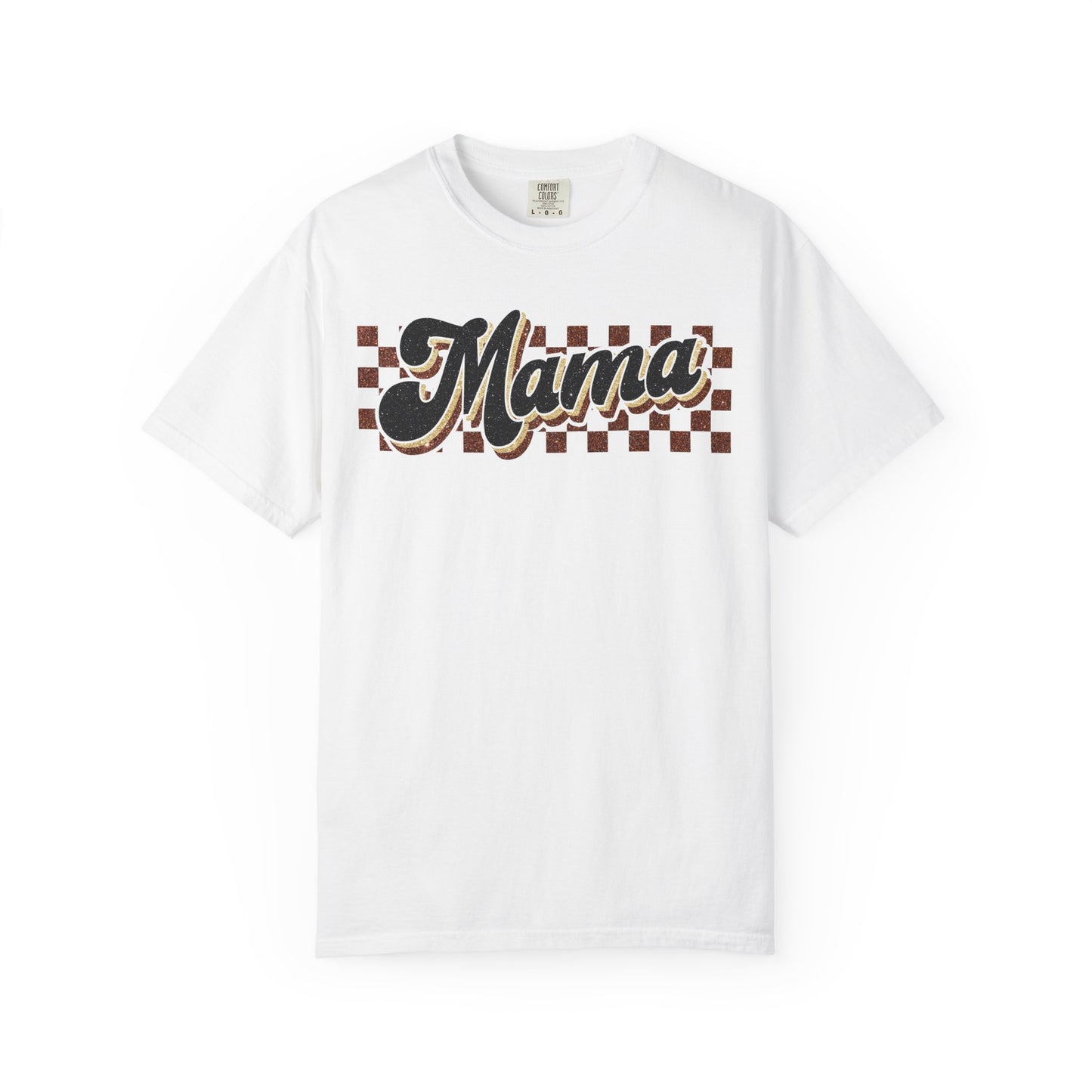 Mama Retro Checkerboard T-Shirt