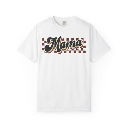 Mama Retro Checkerboard T-Shirt