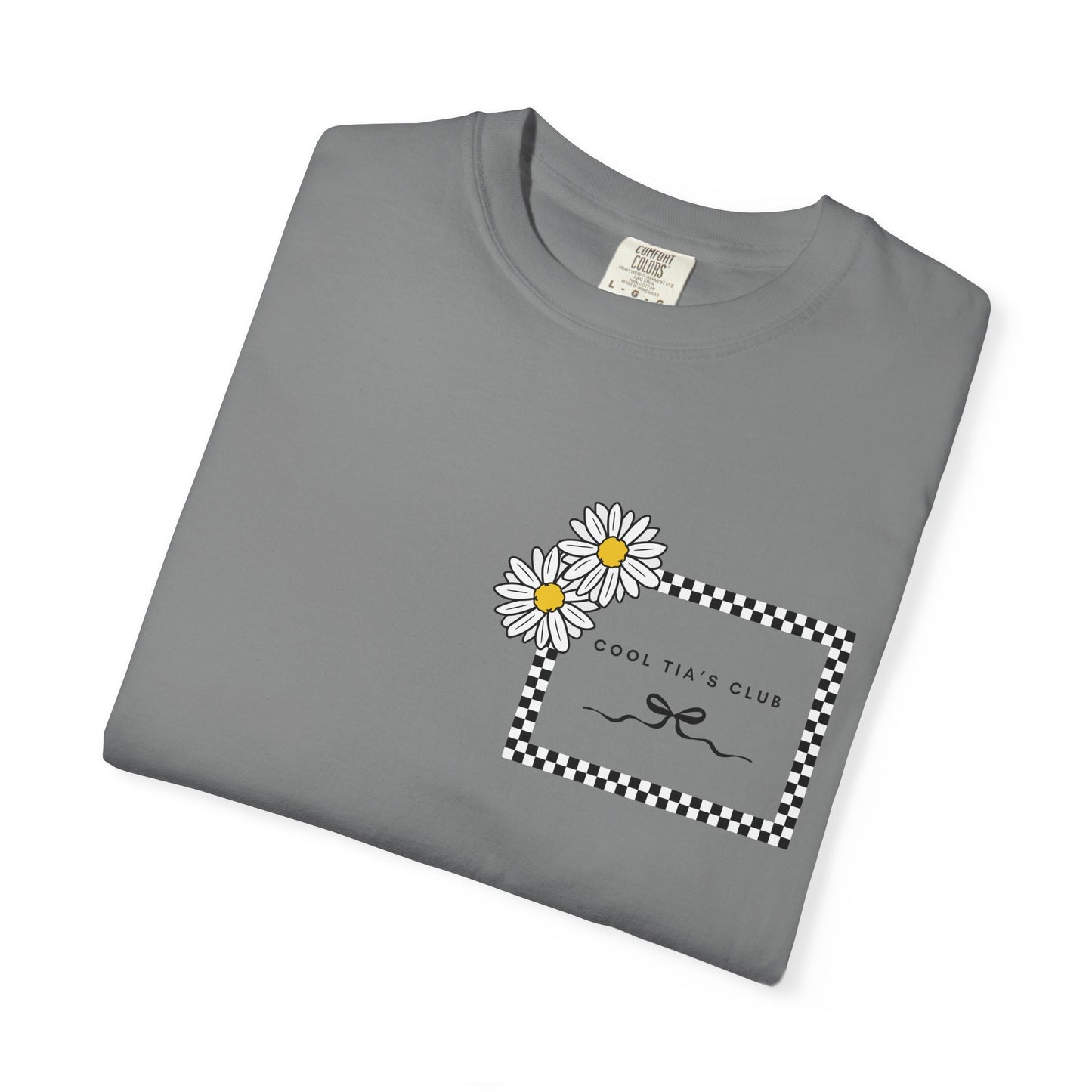Daisy Checkerboard T-Shirt – "Cool Tia's Club" Graphic Tee