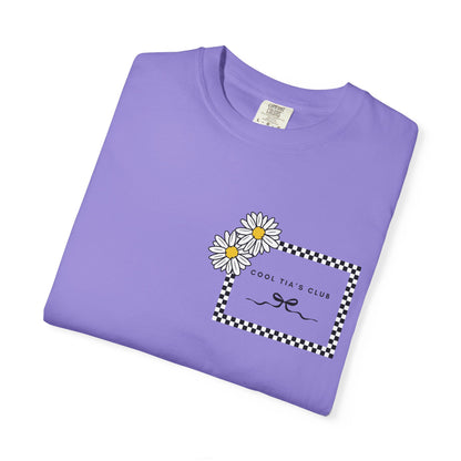Daisy Checkerboard T-Shirt – "Cool Tia's Club" Graphic Tee