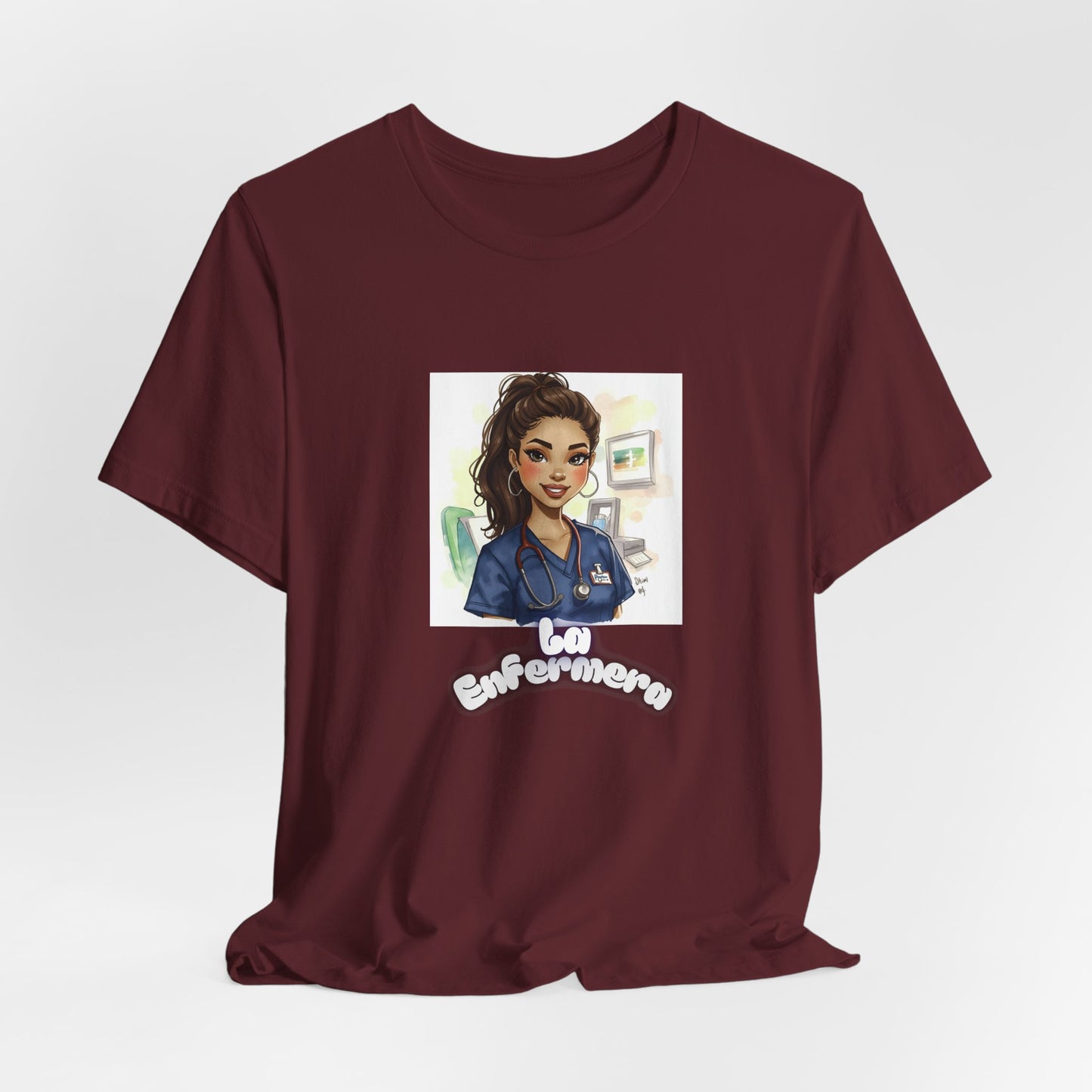Nurse Empowerment Tee – Cute Female Nurse Illustration