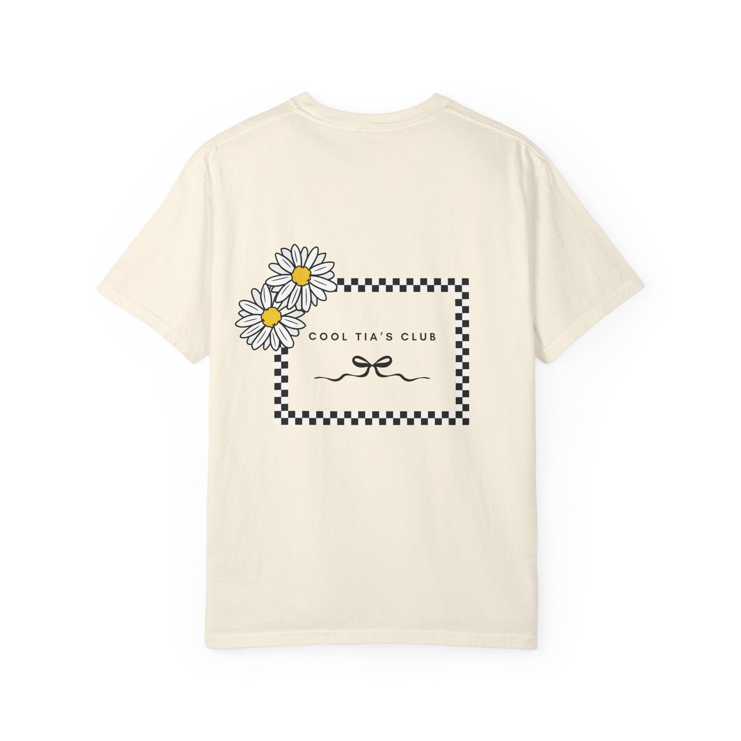 Daisy Checkerboard T-Shirt – "Cool Tia's Club" Graphic Tee