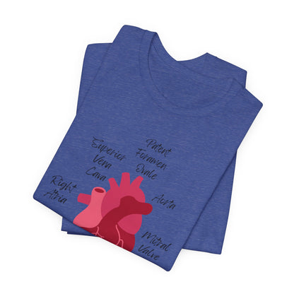 'Go With The Flow' Heart Anatomy Shirt