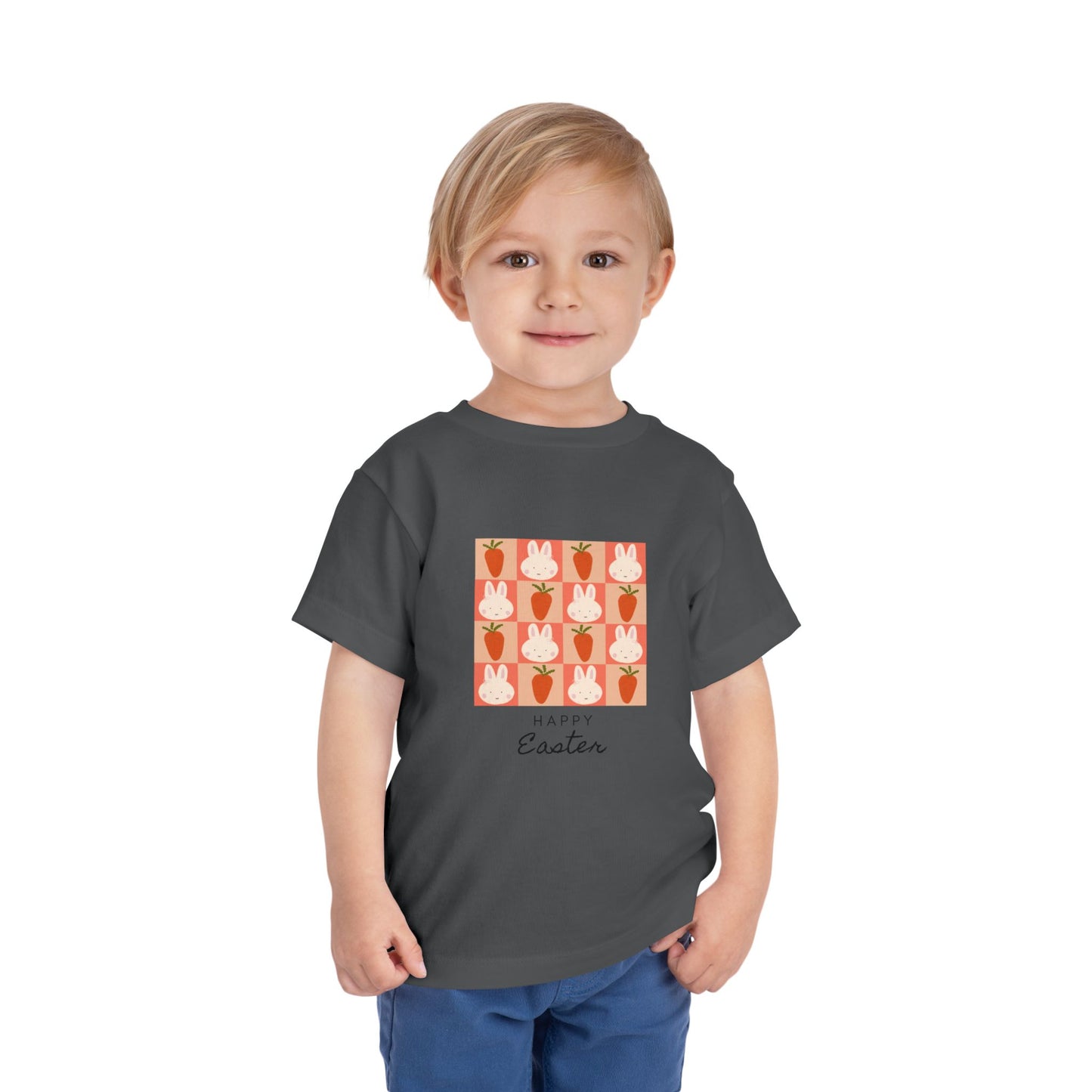Toddler Tee — Happy Easter Bunny & Carrot Patch Kids Shirt