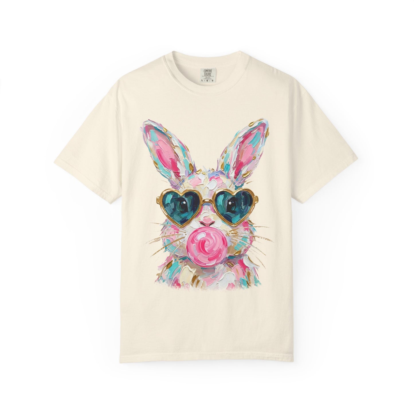 Bunny with Heart Sunglasses Graphic T-Shirt