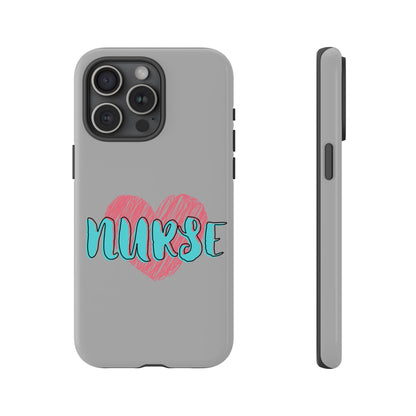 Nurse Heart Tough Phone Case — Cute Protective Phone Cover for Nurses