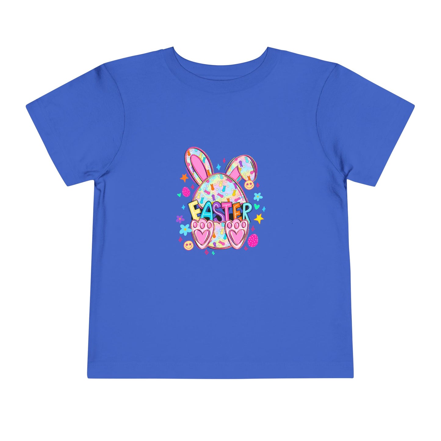 Toddler Tee — Colorful Easter Bunny Graphic Shirt