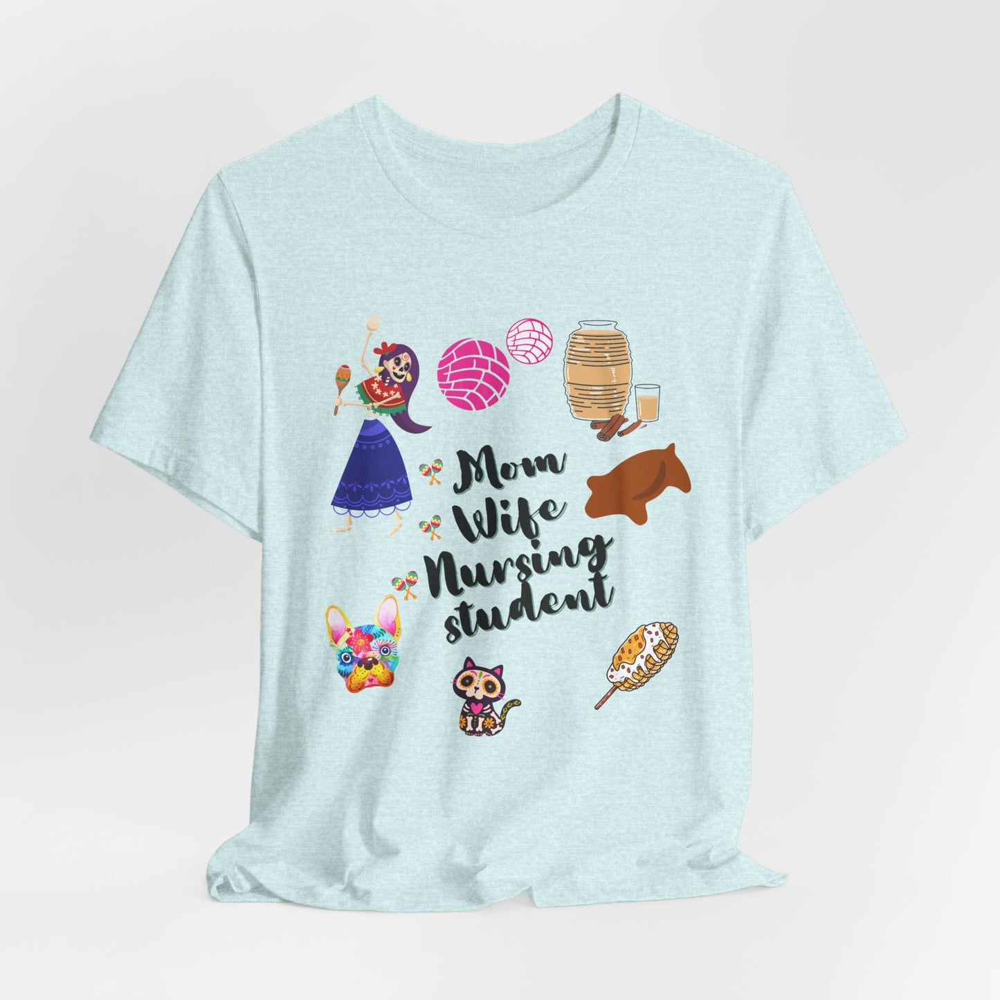 Mom Wife Nursing Student T‑Shirt — Nursing Student Gift Tee