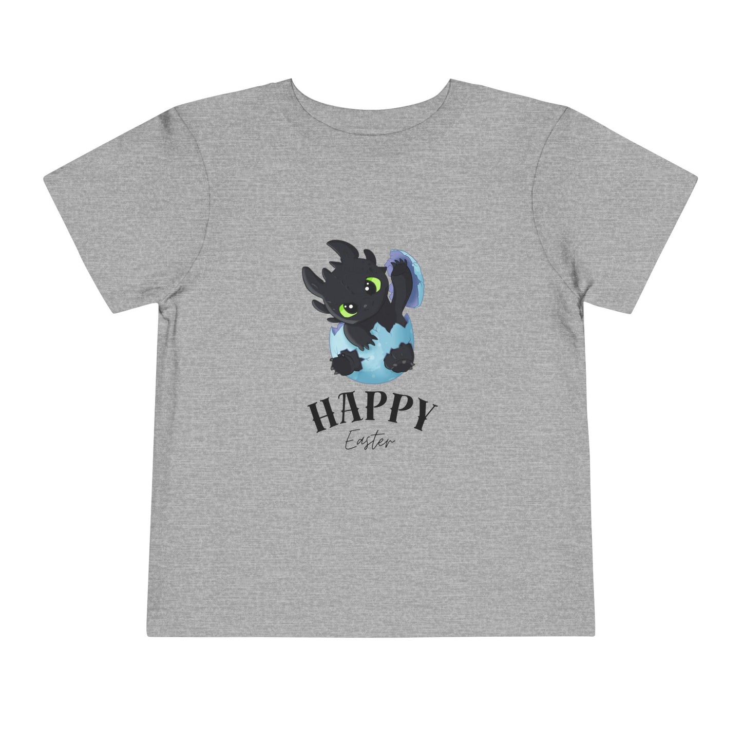 Toddler Tee — Cute Toothless 'Happy Easter' Kids Shirt