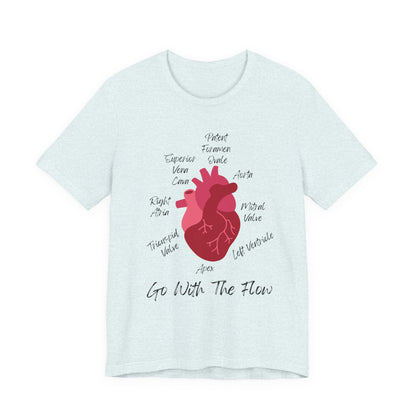 'Go With The Flow' Heart Anatomy Shirt
