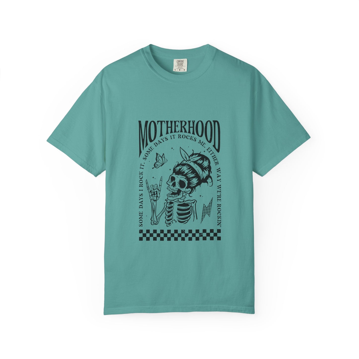 Motherhood Skull T‑Shirt — Vintage Mom Graphic Tee
