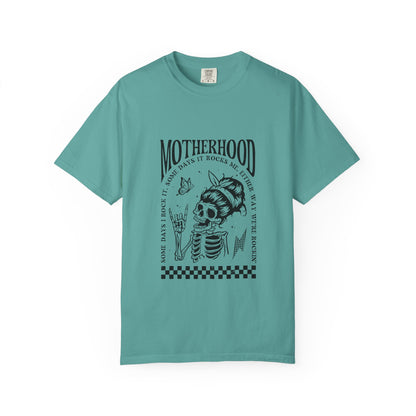 Motherhood Skull T‑Shirt — Vintage Mom Graphic Tee