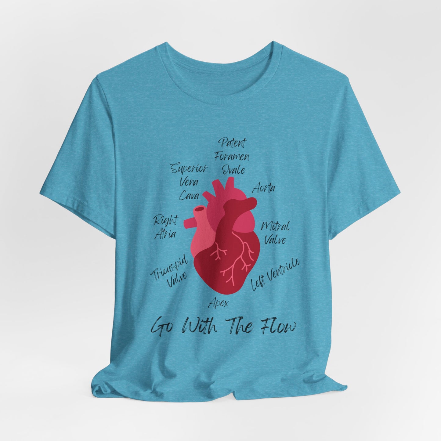 'Go With The Flow' Heart Anatomy Shirt
