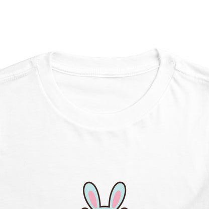 Toddler Tee — Cute Capybara Holding Easter Egg | "Happy Easter" Kids Shirt