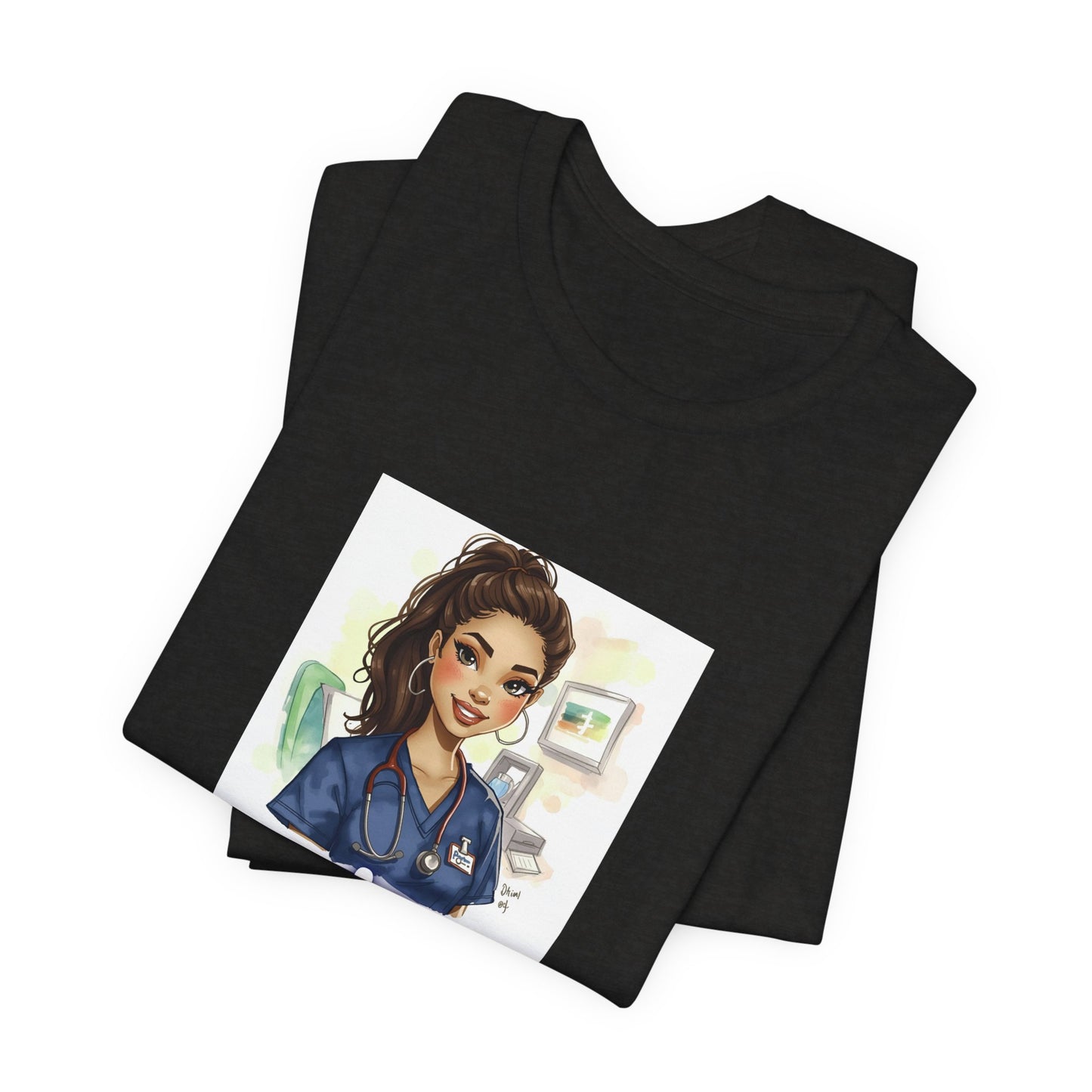 Nurse Empowerment Tee – Cute Female Nurse Illustration