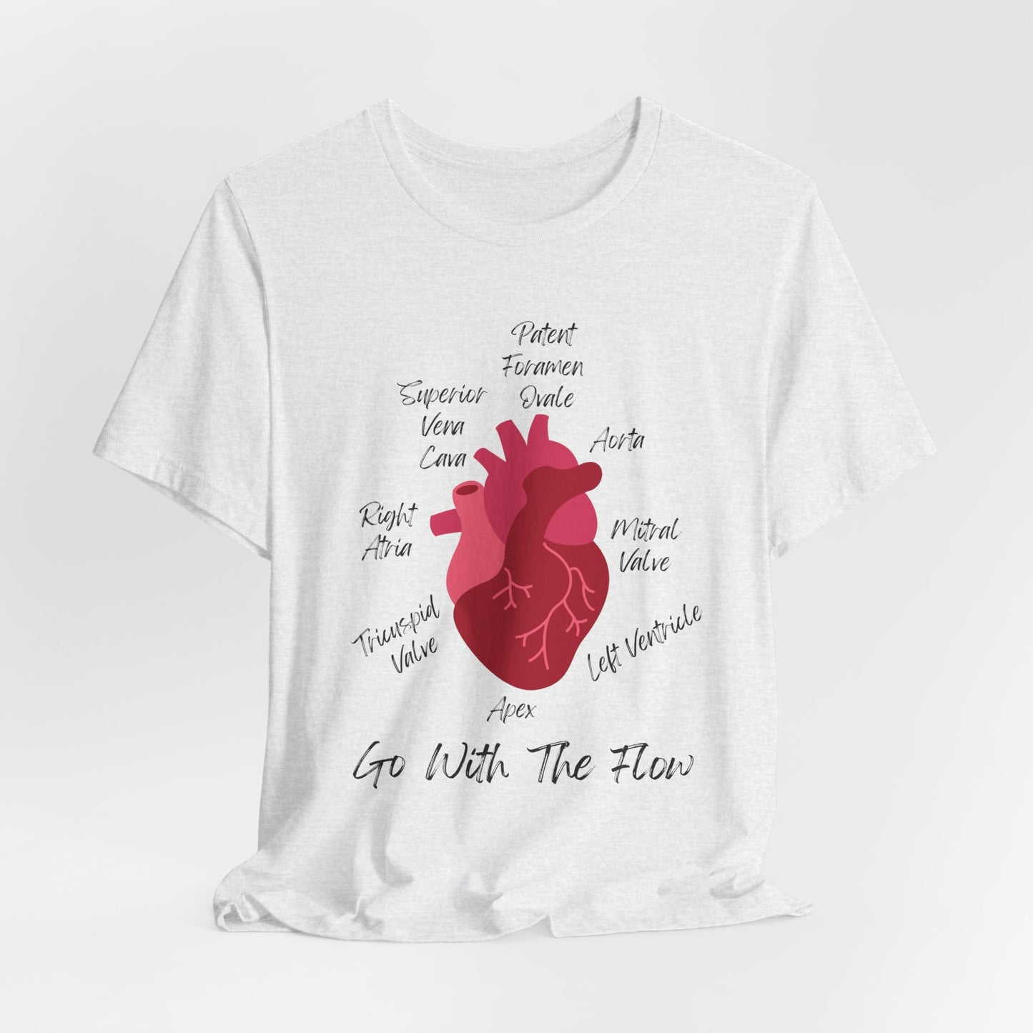 'Go With The Flow' Heart Anatomy Shirt