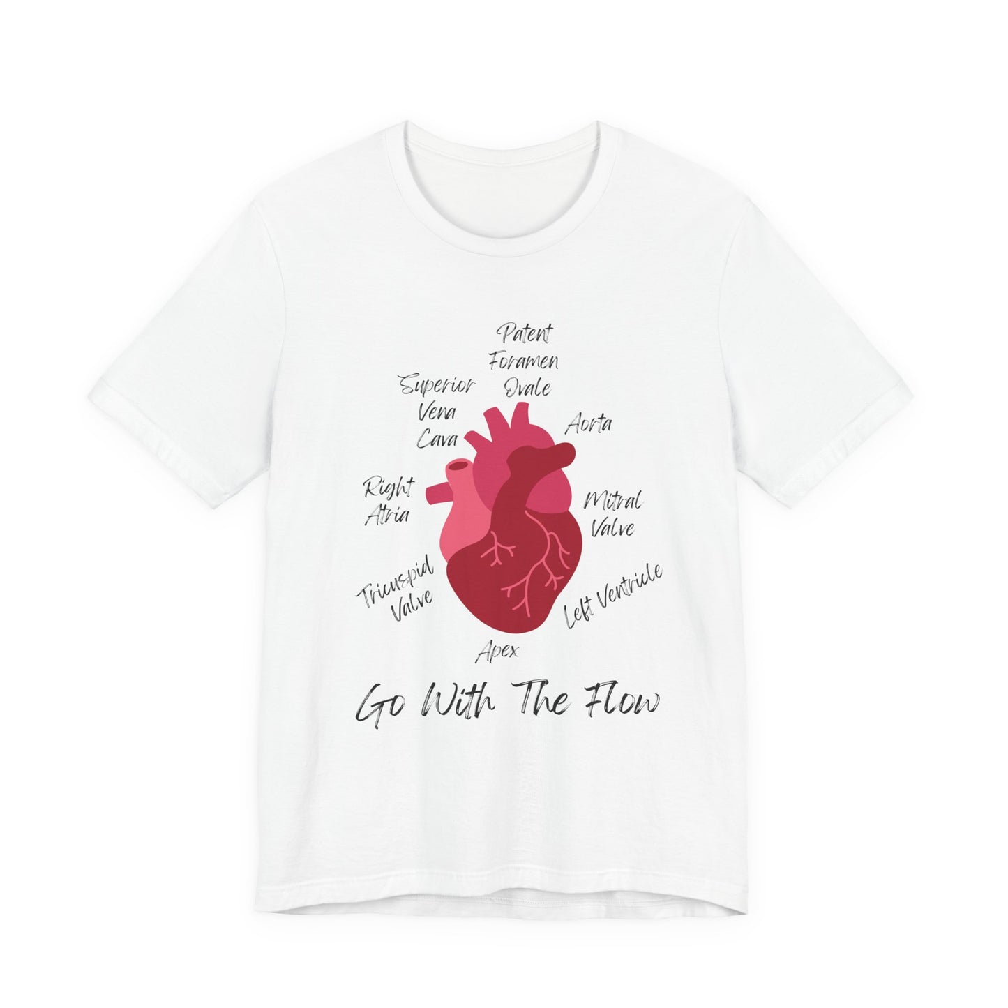 'Go With The Flow' Heart Anatomy Shirt