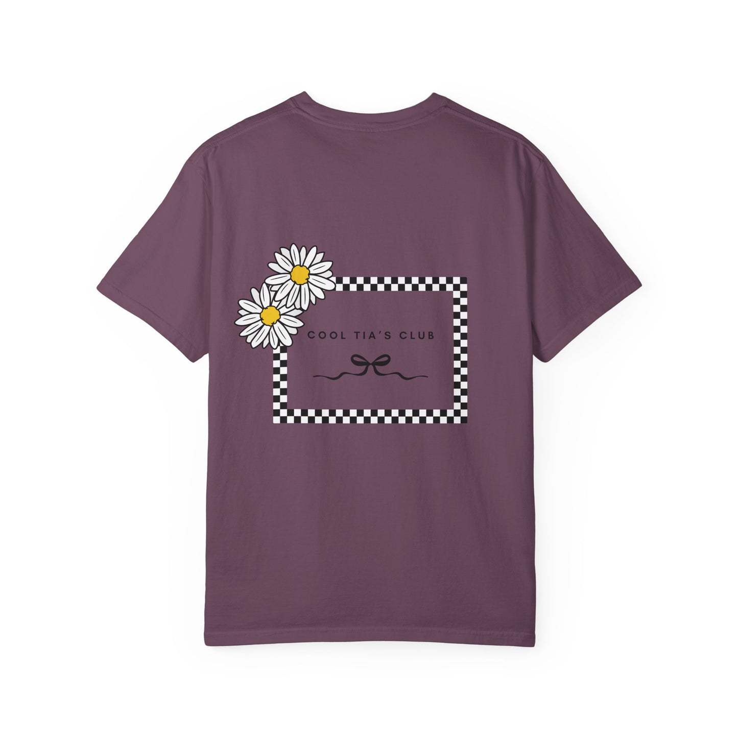 Daisy Checkerboard T-Shirt – "Cool Tia's Club" Graphic Tee