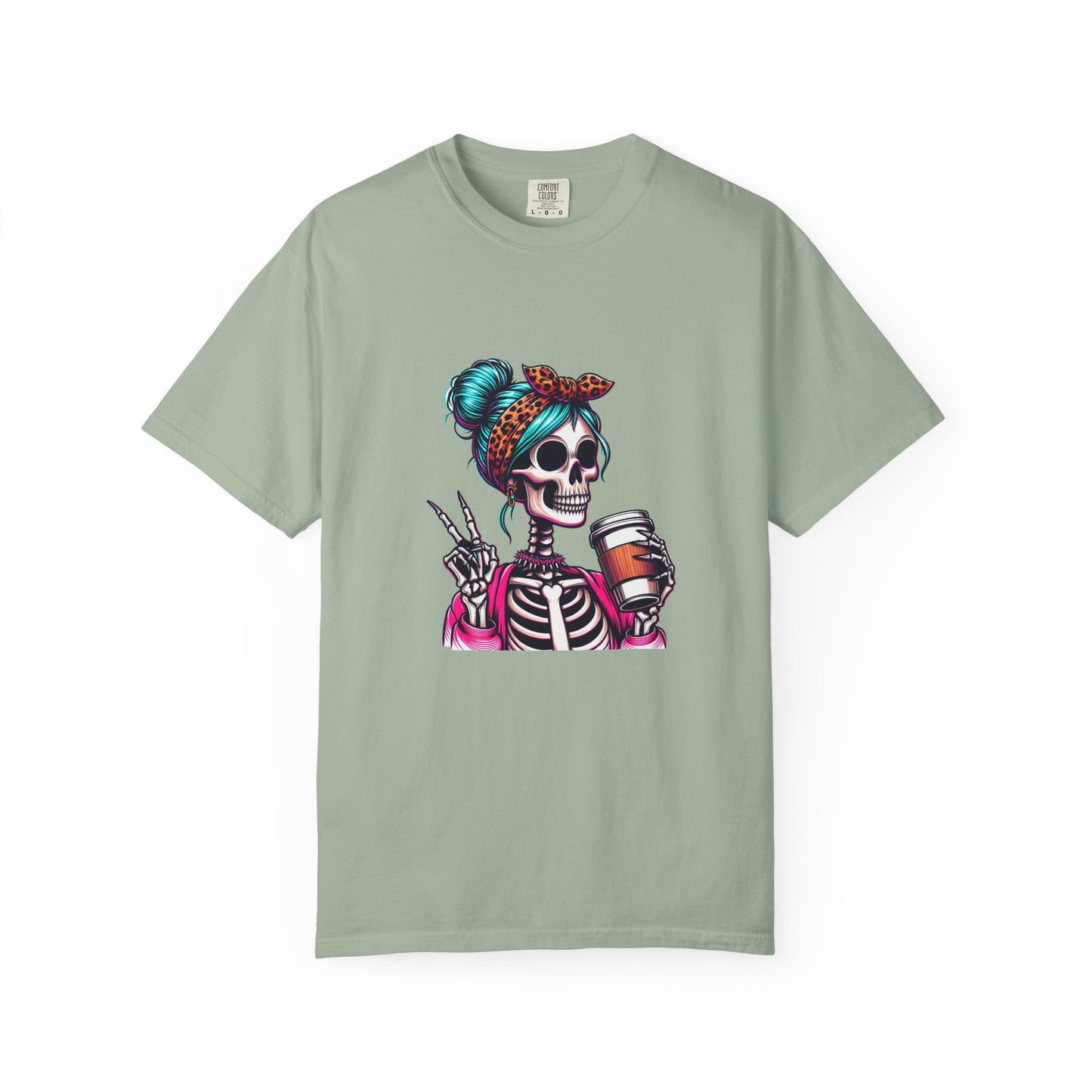 Skull Barista T-Shirt — Cute Skeleton Coffee Lover Tee