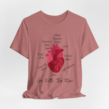 'Go With The Flow' Heart Anatomy Shirt