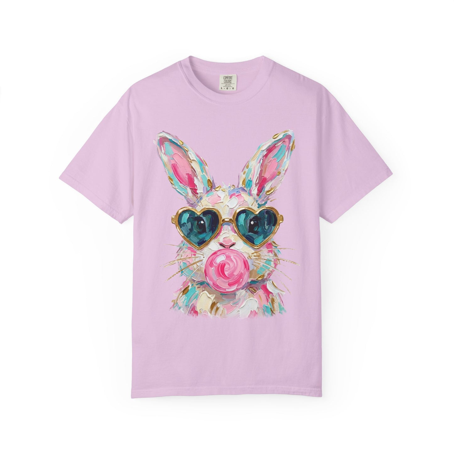 Bunny with Heart Sunglasses Graphic T-Shirt