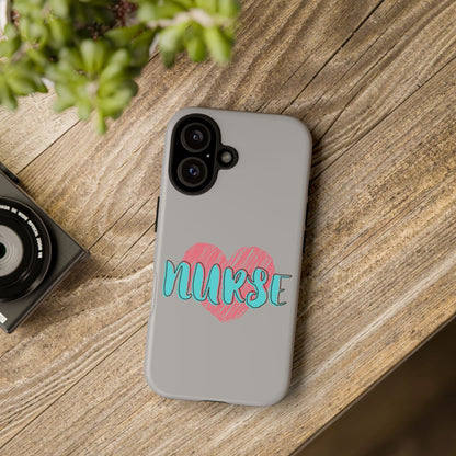 Nurse Heart Tough Phone Case — Cute Protective Phone Cover for Nurses